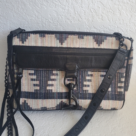 Rebecca Minkoff MAC Southwestern Woven Tweed Aztec Western Boho Bag - Picture 4 of 15